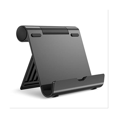 1Piece for All Phone and Pad Adjustable Desktop Tablet Table Cell Phone Stand Portable Desk Holder Stand Holder Silver