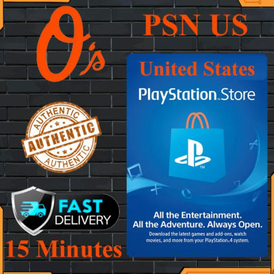 PSN US - 10USD, 20USD, 25USD, 50USD, 100USD,  US and Playstation Fast Lazada Chat Delivery