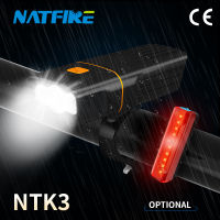 NATFIRE NTK3 5200มิลลิแอมป์ชั่วโมงไฟจักรยานจักรยานไฟ Led รันไทม์10ชั่วโมง USB ชาร์จ MTB ด้านหน้าโคมไฟไฟหน้าเป็นไฟฉาย