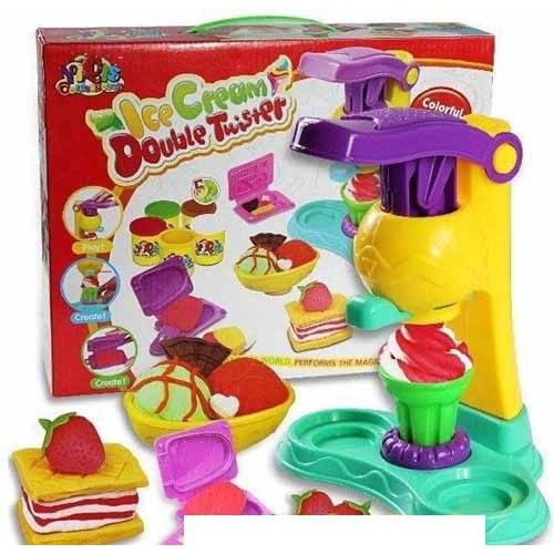 ของเล่น-ถูก-ตัวต่อ-โมเดล-แป้งโดว์ทำไอศครีม-พร้อมเครื่องทำและแป้งโดว์-กระปุก-ผลิตจากวัสดุคุณภาพดี-kids-toy