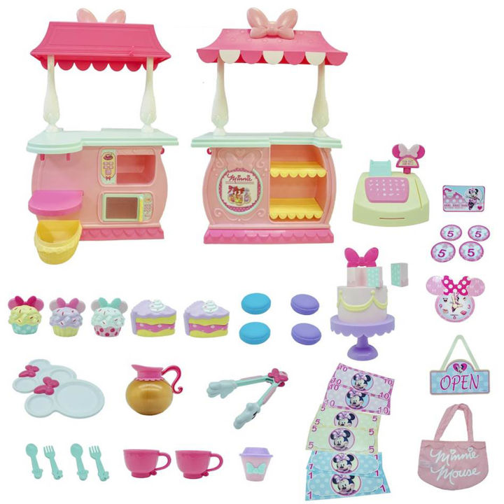 นำเข้า-ชุดขาตั้งขนมหวานมินนี่เมาส์-minnie-mouse-sweet-treats-stand-play-set-ลิขสิทธิ์แท้-ราคา-4190-บาท