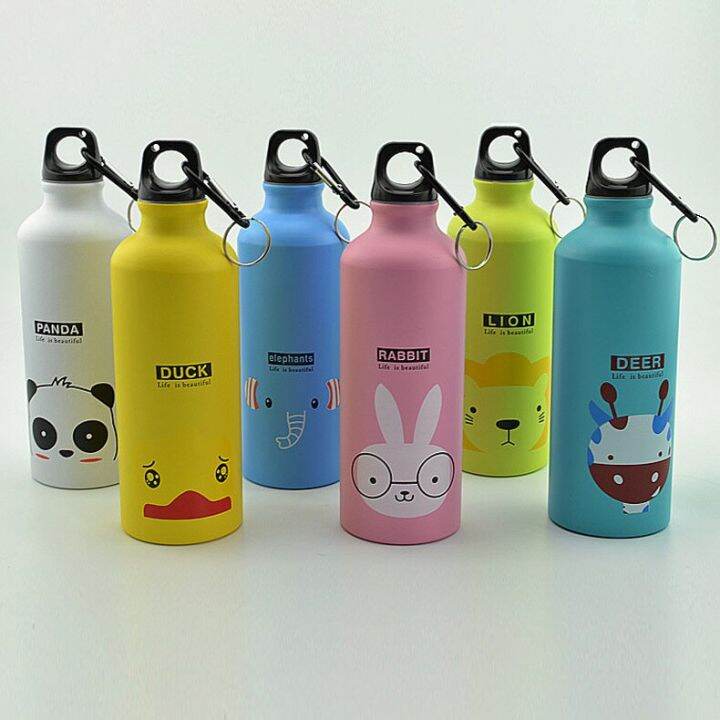 500ml-childrens-cartoon-pattern-aluminum-sports-water-bottle-stainless-steel-water-bottle-with-lid-thermos-for-water-bottles