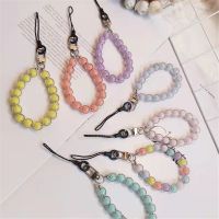 Trendy Beads Mobile Phone Chain For Women Girls Cellphone Strap Anti-Lost Lanyard Hanging Cord Jewelry Keychain Bag Pendant