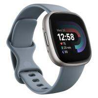 [] Versa 4 สมาร์ทวอทช์ (40.5mm., ตัวเรือนสี Platinum, สายสี Waterfall Blue) รุ่น FB523SRAG