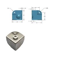 2pcs Stainless Steel 304 Aviation Corner Brackets Toolbox Aluminum Alloy Box Pressure Three Bread Angle Protector