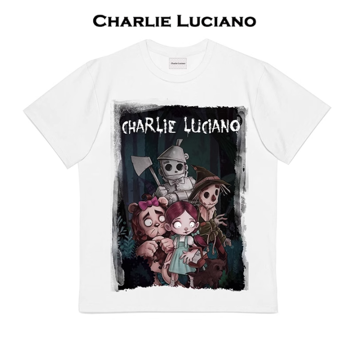 เสื้อยืด-charlie-luciano-ฤดูร้อนแขนสั้น-unisex-cl-แขนสั้น