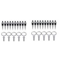 20Pcs Wine Stopper and 10Pcs Blank Bottle Opener Bottle Opener Inserts Set Hardware for Wedding Party Turning DIY