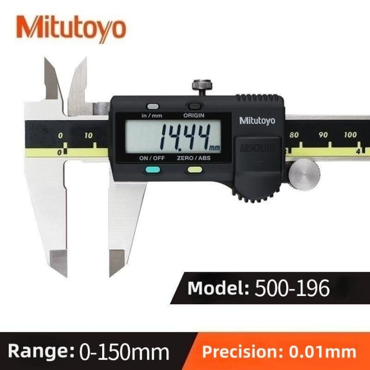 mitutoyo-เวอร์เนียแคลิเปอร์ดิจิตอลสัมบูรณ์8in-150มม-500-197-20-200มม-เครื่องมือสเตนเลสสตีลอุปกรณ์วัดงานไม้