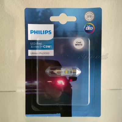 Philips ไฟเพดาน ไฟห้องโดยสาร Ultinon Pro3000 LED Festoon 30mm 6000K แท้ 100% รับประกัน 1 ปี