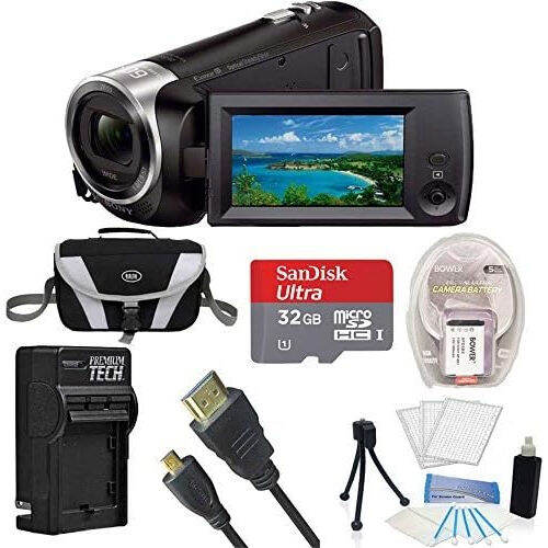 Sony Handycam CX405 Flash Memory Full HD Camcorder Bundle with 32GB