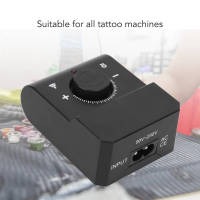 Black Tattoo Machine Power Supply Professional Mini Tattoo Machine แบตเตอรี่แบบพกพา Tattoo Power Supply 90-250V