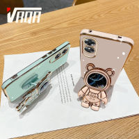 VRQR เคสโทรศัพท์ OPPO A17 4G A17k 4G A38 4G A58 4G A78 4G A78 5G A98 5G F23 5G Reno8 T 4G Reno8 T 5G 6DStraight Edge Plating + Quicksand มนุษย์อวกาศที่พาคุณเพื่อสำรวจฉากยึดพื้นที่นุ่มหรูหราคุณภาพสูงดีไซน์การป้องกันใหม่