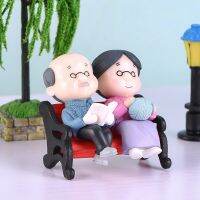 【CC】◆❅﹍  1set Miniature Grandma Grandpa Couple Figurines for  Garden Landscape Ornament