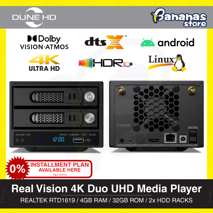 [PreLaunch OFFER] Dune HD Real Vision 4K Duo UHD Dolby Vision • Atmos