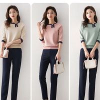 Sweaters Womens Spring New Korean Fashion Large Size Knitted Top Half-sleeved Pullover Sweater