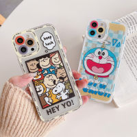 CrashStar Cute Cartoon Shockproof Phone Case For iPhone 13 12 11 Pro Max Mini XS XR X 8 7 6 6S Plus + SE 2020 Soft Phone Casing With Full Cover Lens C