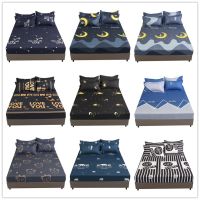 SunnySunny New Designs 3 1 Fitted Bedsheet Set Single/Super /Queen/King 4 Size Include 2 Pcs Pillowcases