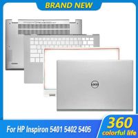 ใหม่ต้นฉบับสำหรับ Inspiron 14 5401 5402 5405หน้าจอ LCD สำหรับแล็ปท็อปฝาหลัง/ฝาปิดโน้ตบุค/ที่พักแขนด้านบนสีเงินเคสด้านล่างด้านล่าง