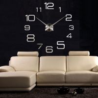 ✨Ready Stock✨Modern 3D Acrylic Mirror Digital Wall Clock DIY Fashion Living Room Simple Wall Clock Decoration