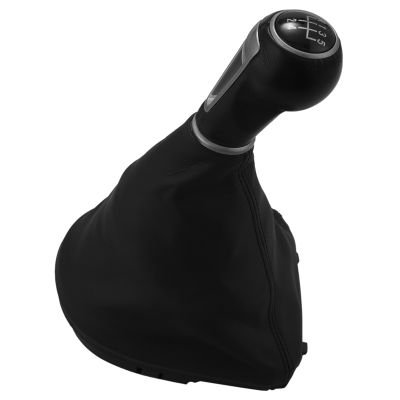 Car Leather Gear Shift Knob Frame Gear Lever Dust Boot Cover for Seat Leon II/Toledo III Altea XL