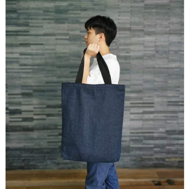 กระเป๋ายีนส์สะพายข้างสีน้ำเงิน-ผ้ายีนส์-jeans-bag