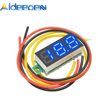 Aideepen เครื่องวัดแรงดันไฟฟ้า DC 0-0.28 V,เครื่องวัดแรงดันไฟฟ้าแบบดิจิตอล100นิ้วหน้าจอ LED ป้องกันการคีบสายสลับขั้วและการวัดความดันที่ถูกต้อง