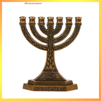 Hassanne 7สาขาเทียนผู้ถือหุ้น jewish Were candle-Holder Relic ornament
