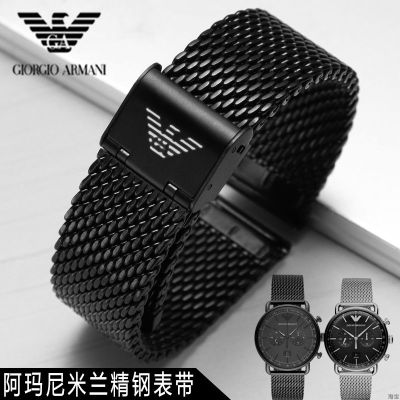 ❀❀ watch with black warrior AR60008 1970 2447 2433 stainless steel Milan chain mens belt