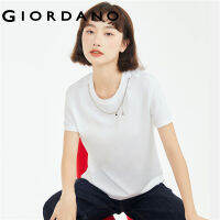 Giordano Women Chain crewneck short sleeve tee Free Shipping 18323913