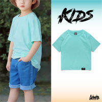 ? 9.9 SALE ? ® เสื้อเด็ก สีพื้น Oversize 4-9 ปี ผ้านุ่ม ใส่สบาย สีเขียวมินท์ / Kols