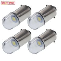 4ชิ้น T4W BA9S BAX9S BAY9S H21W หลอดไฟ LED 6โวลต์12โวลต์ท้ายโดมตกแต่งภายในรถยนต์โคมไฟท้ายรถจักรยานยนต์ข้างรถอุ่น/ขาว