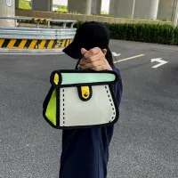 【jw】✗✗  Shoulder 3d 2d Cartoon Handbag Messenger Cell Crossbody Handbags Purse Can E1k7