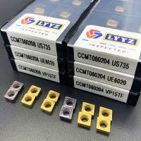 เครื่องกลึงใบมีด CNC แบบ US735 UE6020 CCMT060204 CCMT060208 Price10pcs ต่ำสุดเครื่องกลึงโลหะแบบเครื่องมือบดกลมภายใน CCMT 060204