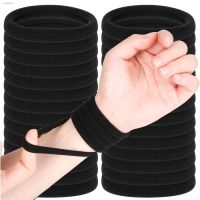 ☸ 50pcs Cloth Black Hair Bands for Women Girls Hairband High Elastic Rubber Band Hair Ties Ponytail Holder Scrunchies Accessories