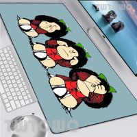 Mafalda Mousepad แผ่นรองเมาส์คอมพิวเตอร์แบบใหม่สำหรับใช้ในบ้าน แผ่นรองเมาส์ยางธรรมชาติ Gamer แผ่นรองเมาส์กันลื่นอ่อนนุ่ม