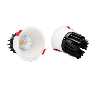 ดาวน์ไลท์ LED ไฟเพดานสปอตไลท์หรี่แสงได้ปิดภาคเรียนป้องกันแสงสะท้อนซัง110V-220V 7W9W12w15w แสงในร่ม