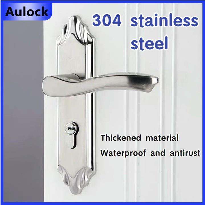 304 stainless steel Double lock Door Knob set AntiTheft Room door lock