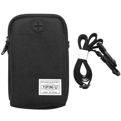 YIPINU multifunctional waterproof outdoor phone bag Anti-theft Security sport mini bag Wallet ID Holder Passport Holder Neck Bag