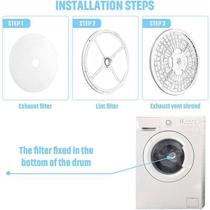 30-pieces-clothes-dryer-exhaust-filter-universal-portable-dryer-lint-filter-replacement-for-panda-magic-chef-sonya-avant