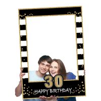 1Pcs 18 21 30 40 50 60 Birthday Photo Booth Props Frame Adult Birthday Party Decor Kids 1st Birthday PhotoBooth Props Supplies TV Remote Controllers