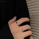 💖【Lowest price】SUTAI แหวนหยดน้ำมันสุดเท่สำหรับผู้หญิง, แหวนนิ้วชี้สุดเท่สีดำสุดน่ารัก