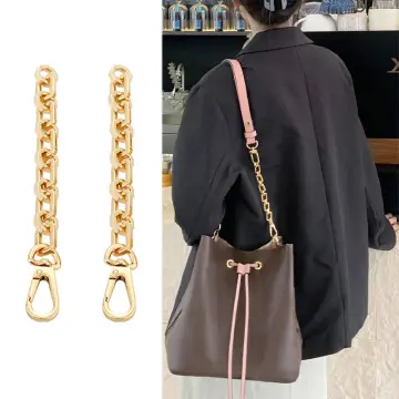 WUTA Bag Strap for LV Pochette Accessories Bags Pearl Handbag Chains  Extension Purse Straps Underarm Decorative Metal Chain Bag