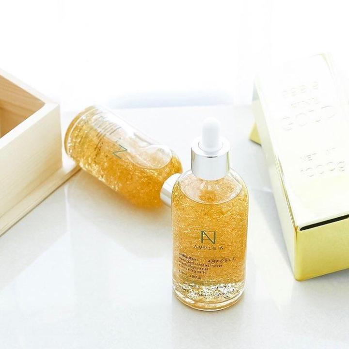 coreana-ample-n-24k-gold-shot-ampoule-100ml-เซรั่มผสมทองคำ-เซรั่มหน้าใส-บำรุงผิว-คืนความอ่อนเยาว์ให้ผิว-เพิ่มความยืดหยุ่นให้ผิว-สินค้าพร้อมส่ง