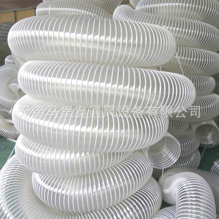 Factory pvc steel wire hose wood industrial vacuum tube retractable