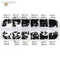 240Pcs M2 M2.5 M3 KM Screw Flat Head Phillips Screws Laptop Notebook Screws Set Kit for computer small screw