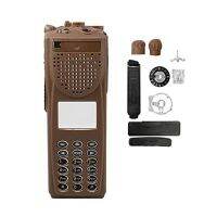 Brown Walkie Talkie Full-keypad Replacement Repair Cover Housing Case Kit for XTS3000 M3 Model 3 Radio