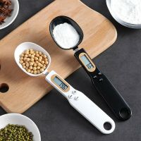 เครื่องชั่งในครัวอิเล็กทรอนิกส์ 500g 0.1g LCD แสดงผล ช้อนตวงน้ำหนักดิจิตอล Digital Spoon Scale Kitchen Tool-Zkeir