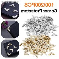 ✶✈ 100/200pcs Metal Book Corner Protectors Tone Scrapbooking Albums Menus Folders Corner Protectors Card File Menu Corners Book