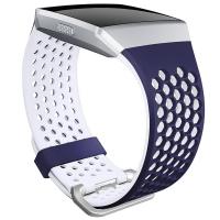 วงดนตรีที่เข้ากันได้กับ Fitbit ionic,ซิลิโคนอ่อนนุ่มระบายอากาศเปลี่ยนสายรัดข้อมือเข้ากันได้กับนาฬิกา Fitbit ionic สมาร์ทกับหัวเข็มขัด