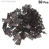 250pcs Heavy Duty Hinge Automatic Self Closing Mini Hinges Creative Metal Hinge for Jewelry Box (50pcs Hinge and 200pcs)